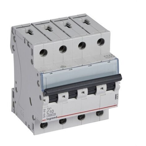 Disjoncteur TX3 6kA-C 4P 10A