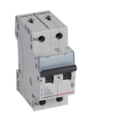 Disjoncteur TX3 6kA-CP + N 10A