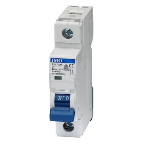 Disjoncteur unipolaire 20A courbe C 10kA MCB - IMO
