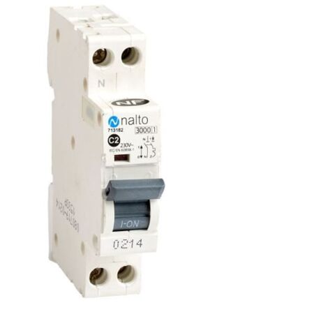 Disjoncteur unipolaire 2A – Courbe de déclenchement type C – Connexion à vis – 3kA – Norme NF pour installation électrique – Nalto - VIS 2 A