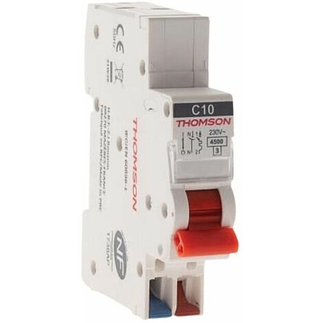 Disjoncteur unipolaire 2A NF Easy Connect – Bornes automatiques – Installation rapide – Compatible coffrets Thomson