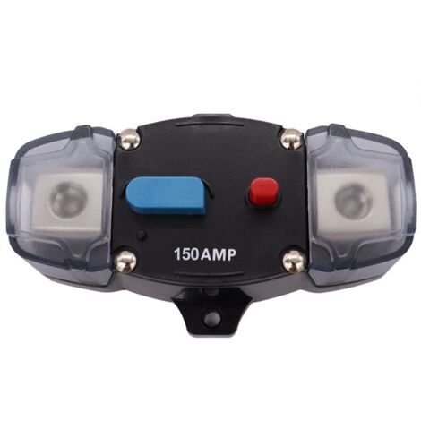 Disjoncteur Voiture,DC 12–48V calibre 0 ou 4 Disjoncteur Automatique Fusible Réinitialiser Protection,Automatique Bouton de Réinitialisation Manuelle pour Voiture Marine Bateaux (150 A)
