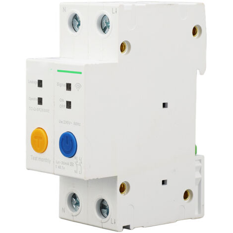 Disjoncteur WiFi 63A AC230V avec Contrôle à Distance et Surveillance en Temps Réel pour Rail DIN