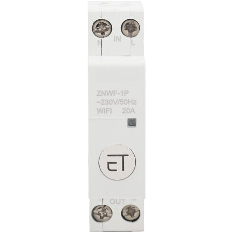 Disjoncteur WIFI Intelligent, commutateur de télécommande pour boîte de Distribution 1P AC230V IP20 20A