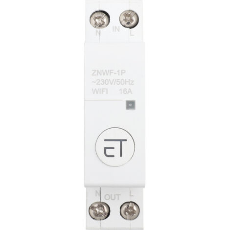 Disjoncteur WIFI Intelligent, commutateur de télécommande pour boîte de Distribution 1P AC230V IP20