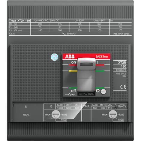 Disjoncteur XT2S 160 Tmg 16A 4P FF 1SDA067749R1 ABB 067749