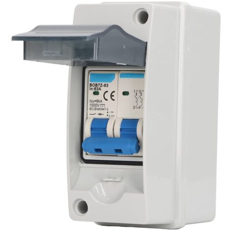 Disjoncteurs CC Miniatures Interrupteur de Déconnexion Solaire PV Interrupteur de Déconnexion CC IP65 étanche 63A 1000V
