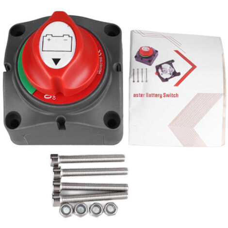 Disjoncteurs/sélecteurs de circuits de batterie/interrupteurs de déconnexion pour batteries marines 12 à 48 V, adaptés aux véhicules, aux navires et aux camping-cars.
