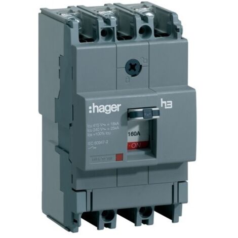 Disj.x160 3P 18kA 160A fixe - APPAREILLAGE DE TETE HAGER HDA160L