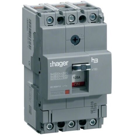 Disj.x160 3P 25kA 80A - APPAREILLAGE DE TETE HAGER HHA080H