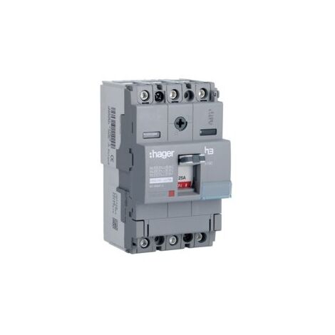 Disj.x160 3P 40kA 25A mag fixe - APPAREILLAGE DE TETE HAGER HNA025M