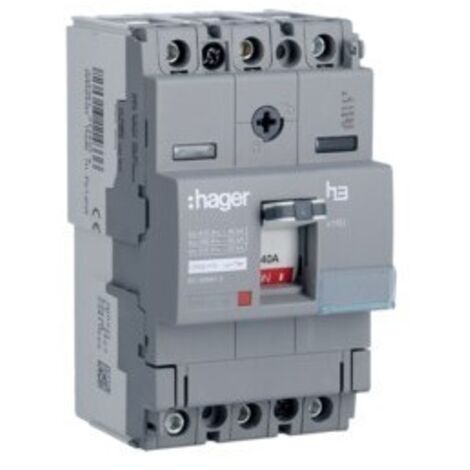 Disj.x160 3P 40kA 40A mag fixe - APPAREILLAGE DE TETE HAGER HNA040M