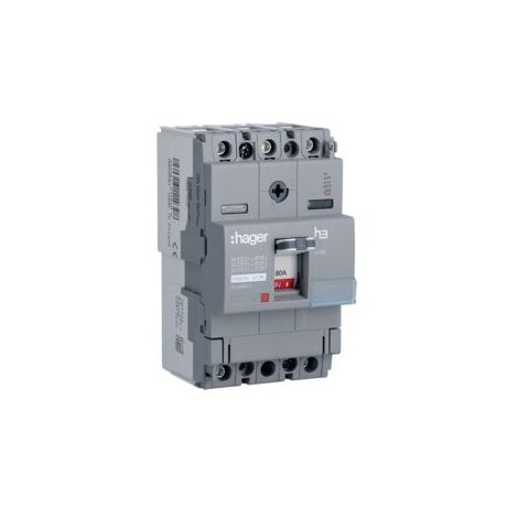 Disj.x160 3P 40kA 80A mag fixe - APPAREILLAGE DE TETE HAGER HNA080M