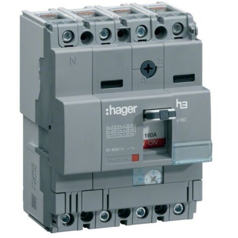 Disj.x160 4P 25kA 80A - APPAREILLAGE DE TETE HAGER HHA081H