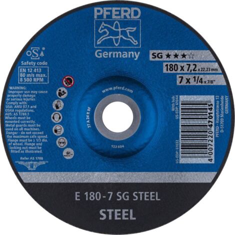 Disk Sbavatura Sg-Elastico Per La Lavorazione Di Acciaio, Ø X Spessore. : 178 X 7.2 Mm Modello Bent, Velocità Massima. 8600 Giri / Min