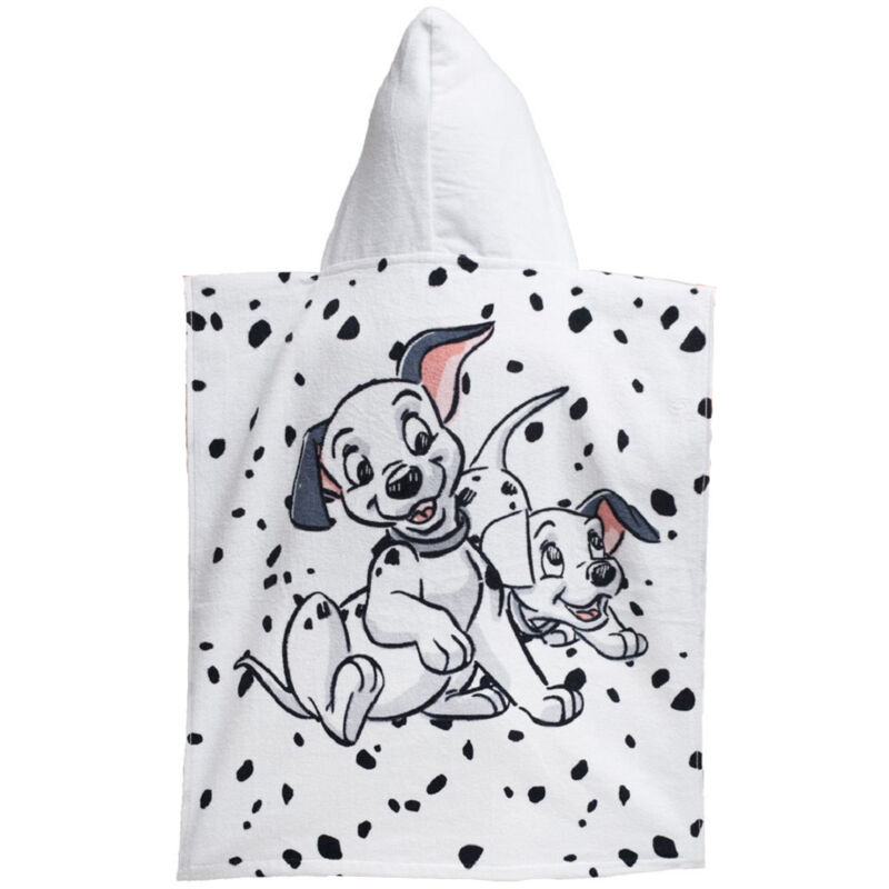 101 Dalmatiner Badeponcho Für Kinder Hochwertiger Frottee Aus 100 % Baumwolle - Disney