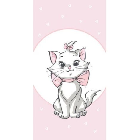 Disney Aristocats Strandtuch – Weiches & saugfähiges Badehandtuch 140x70 cm