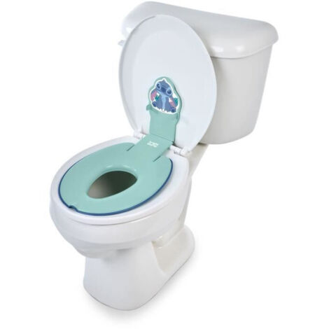 DISNEY BABY - STITCH - Réducteur de lunette de toilette enfant universel adhésif, Installation rapide