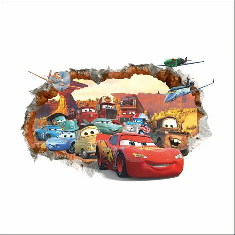 Disney Cars 3d pegatinas de pared calcomanía de pared niños habitación de bebé decoración Disney Cars pegatinas de pared personalizadas pegatinas de pared 3d pegatinas de pared extraíbles 13Treize