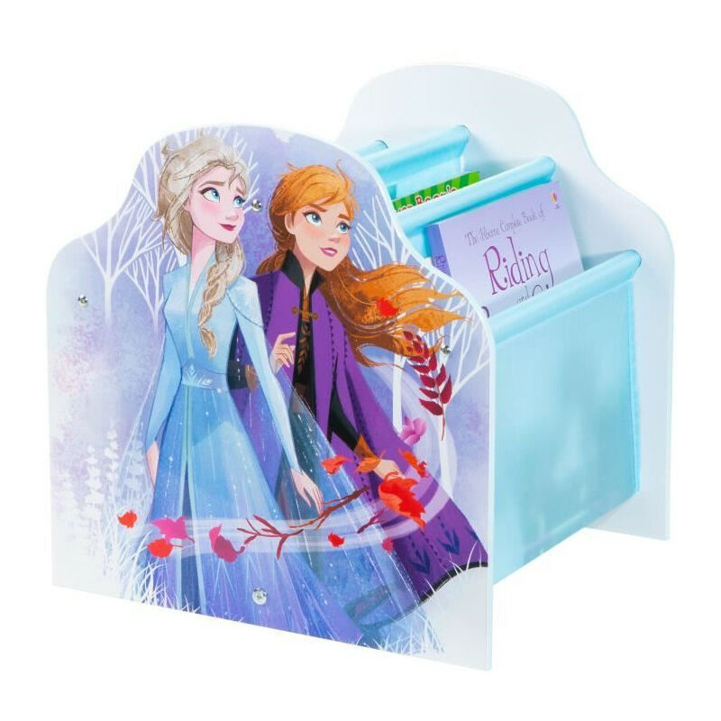 DISNEY FROZEN Bibliotheque a pochettes La Reine des Neiges - Rangement de livres pour chambre d'enfants - Bleu