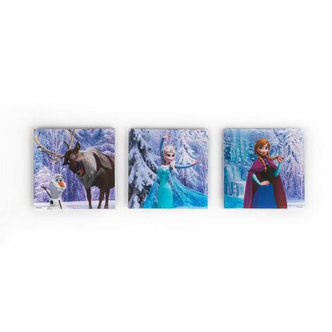 Disney Frozen Leinwandbilder Set/3st 90x30cm