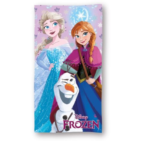 Disney Frozen Strandhandtuch Mikrofaser 140x70 – Leichtes Badehandtuch für Meer & Pool