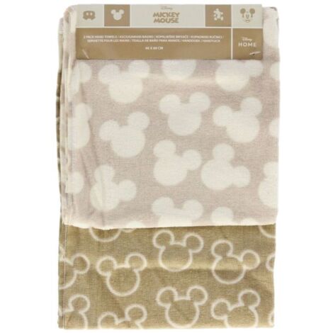 Disney Handtücher 2er Pack – 40x60 cm aus weicher Baumwolle Braun