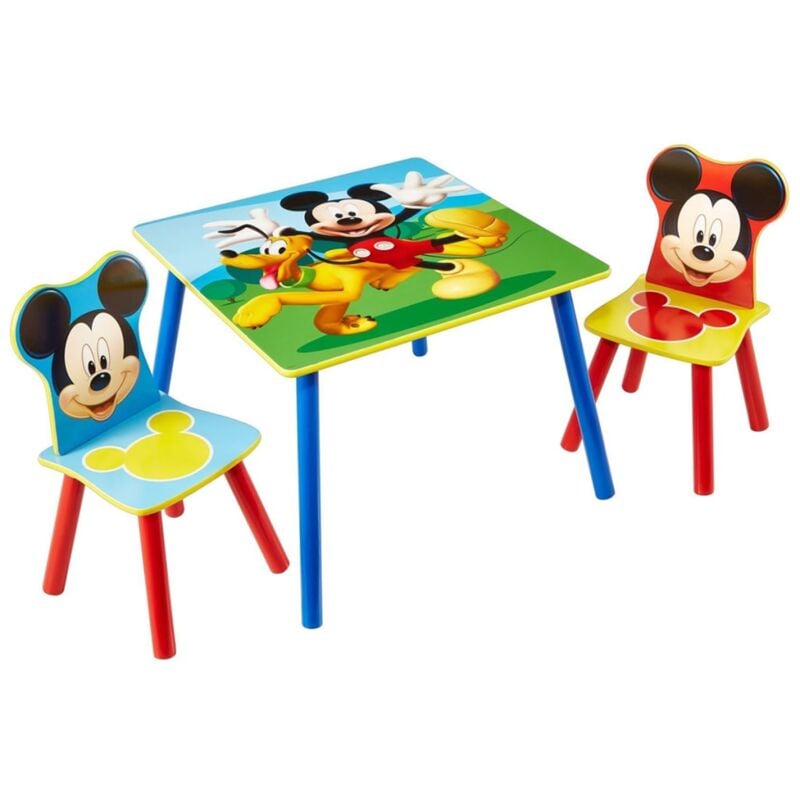 

Disney Juego de mesa y sillas de 3 pzas Mickey Mouse madera WORL119014 - Multicolor
