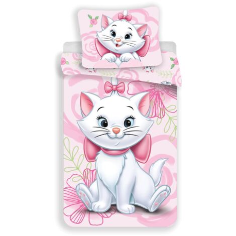 Disney Marie Cat Design Kuschelige Bettwäsche Baumwolle, 140x200 cm & 70x90 cm