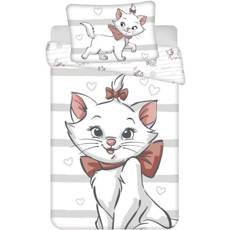 Disney Marie Kinderbettwäsche – Bettbezug 100x135 cm & Kissenbezug 40x60 cm