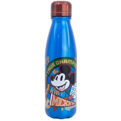 Disney Mickey Trinkflasche Aluminium, 600 ml, mit Sicherheitsverschluss
