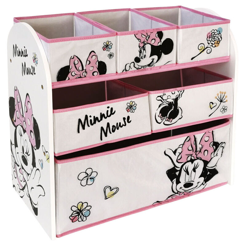 Meuble de Rangement à 6 paniers Disney Minnie