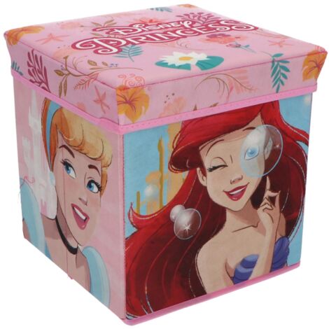 Disney Princess Sitzbox – 30x30x30 cm Aufbewahrung und Sitzmöglichkeit für Kinder