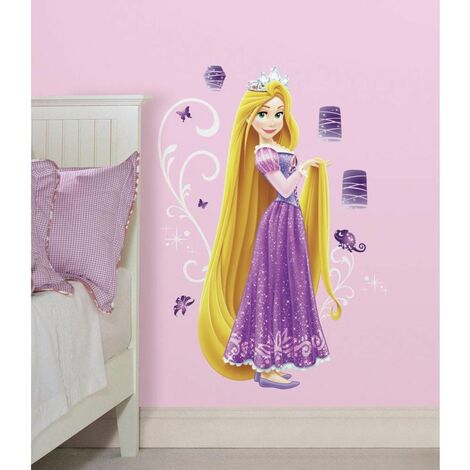 DISNEY PRINCESSE RAIPONCE - Stickers repositionnables géants princesse Raiponce, Disney - Multicolore