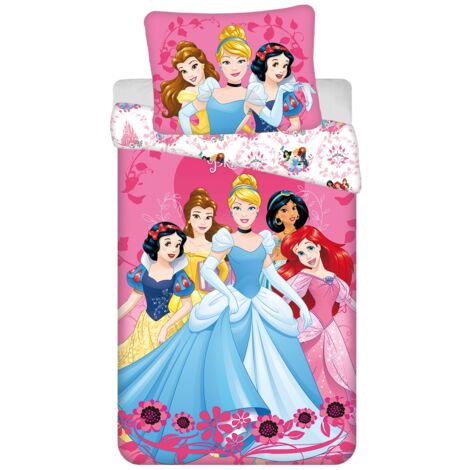 Disney Prinzessinnen Design Kuschelige Bettwäsche Baumwolle, 140x200 cm & 70x90 cm