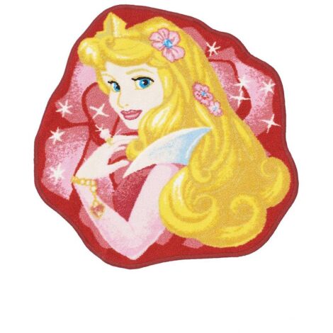 DISNEY - Tapis  Aurore, la Belle au bois dormant, Disney rouge 67x67