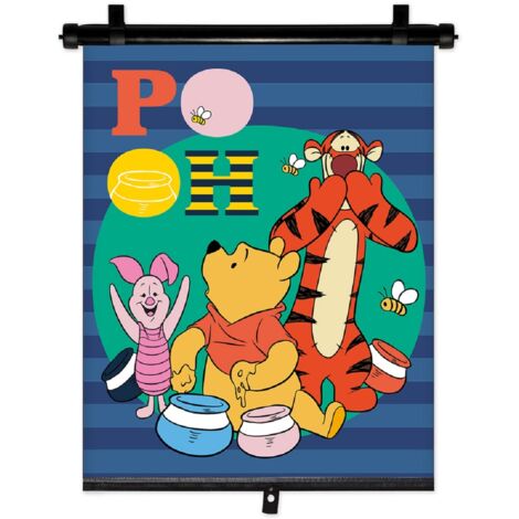 Disney Winnie the Pooh Rückziehbarer Auto-Sonnenschutz, einfach zu installieren