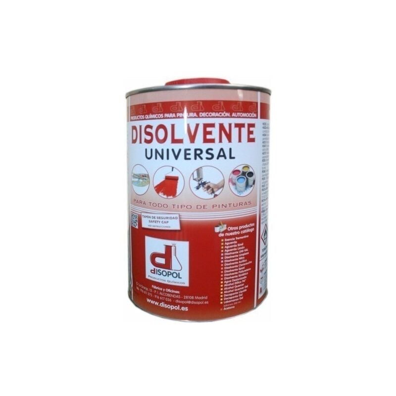 

Disolvente Limpieza Universal Envase Metalico Nitro Disopol 1 Lt