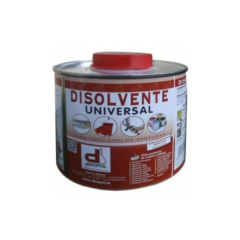 

Disolvente Limpieza Universal Envase Metalico Nitro Disopol 500 Ml