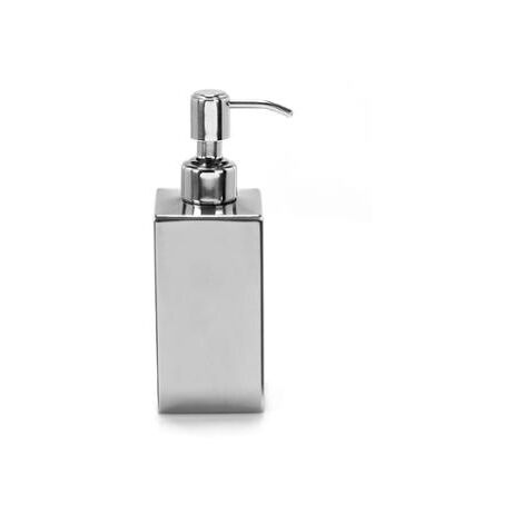 DISPENCER NEMESIA 6X6XH18CM INOX LUCIDO.