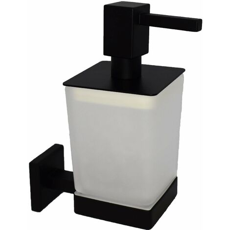 Dispencer versione quadrata colore nero opaco Capannoli Nook NK116 VSMM  Nero opaco - fissaggio a viti