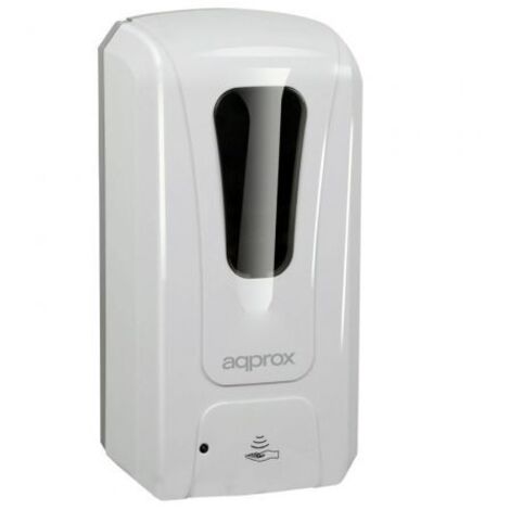 DISPENSADOR AUTOMATICO APPROX SANITIZER PARA GEL Y LIQUIDO MEDIANTE SENSOR DE MOVIMIENTO INFRARROJO   DEPOSITO DE 1000ml DISEÑO COMPACTO