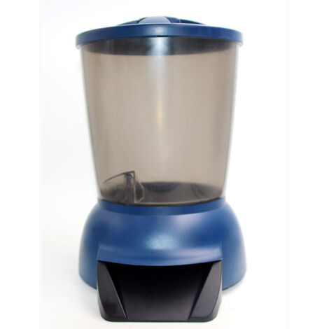 Dispensador automático de comida de 5 litros con pilas de 1,5 V y transformador de 12 V, alimentación 6 veces al día, tiempo y cantidad de alimentación ajustables, pantalla LED