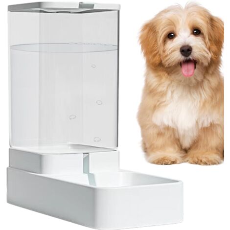 Dispensador automático de comida para gatos Dispensador automático de comida para gatos Bebedero antifugas de 4 litros con estación de comida ajustable para gatos y perros