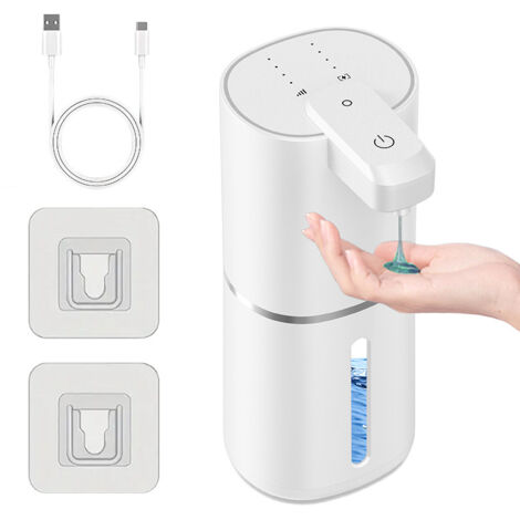 Dispensador automático de jabón con sensor, generador de espuma eléctrico, dispensador inteligente de desinfectante de manos, dispensador de jabón, máquina de espuma, modelo Pro con espuma negra.