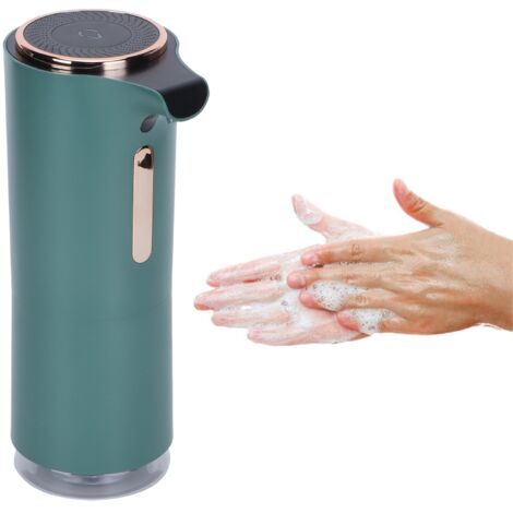 Dispensador automático de jabón con sensor infrarrojo – ManoMano Green ABS Edition – Contenedor de líquido para baño, hotel, oficina