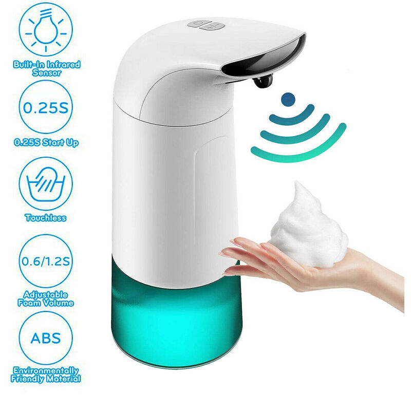 

Dispensador automatico de jabon de manos que hace espuma 280ML Sensor de infrarrojos sin contacto Líquido de espuma manos libres,1 PC