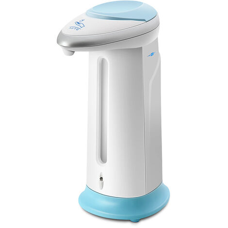 Dispensador automático de jabón, dispensador de jabón manos libres sin contacto con sensor infrarrojo, base impermeable, resistente al agua IPX4, para familia, escuela, oficina, hotel, restaurante