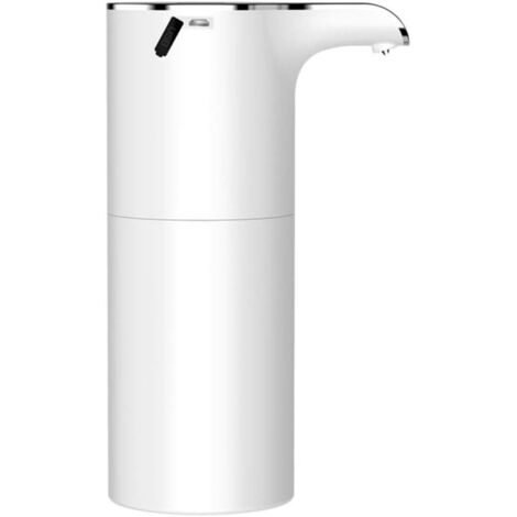 Dispensador automático de jabón eléctrico con sensor y carga USB, blanco.