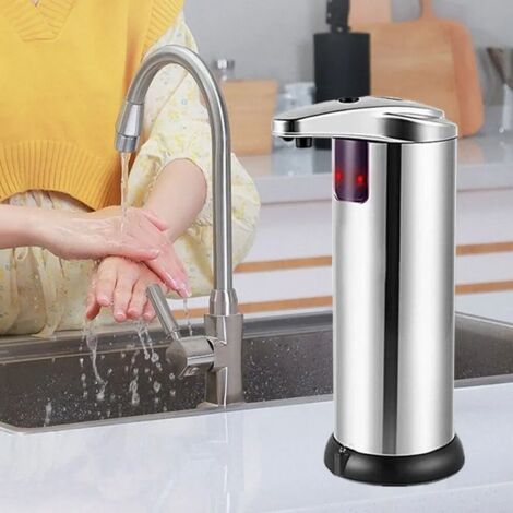 Dispensador automático de jabón eléctrico de 250 ml, dispensador de desinfectante sin contacto